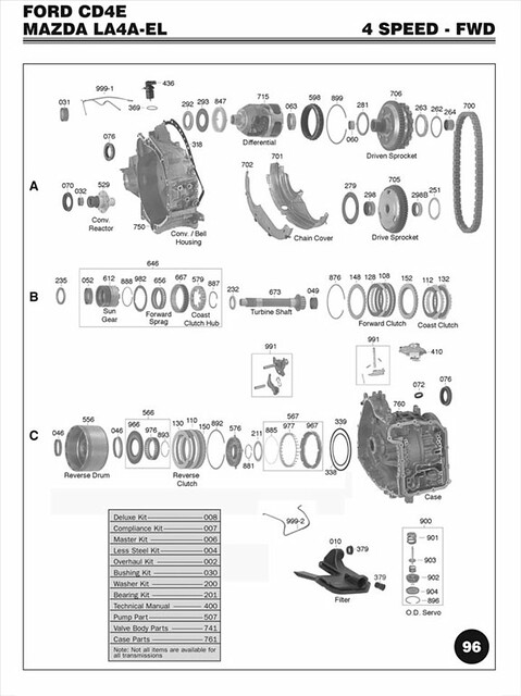 46rh transmission parts diagram
